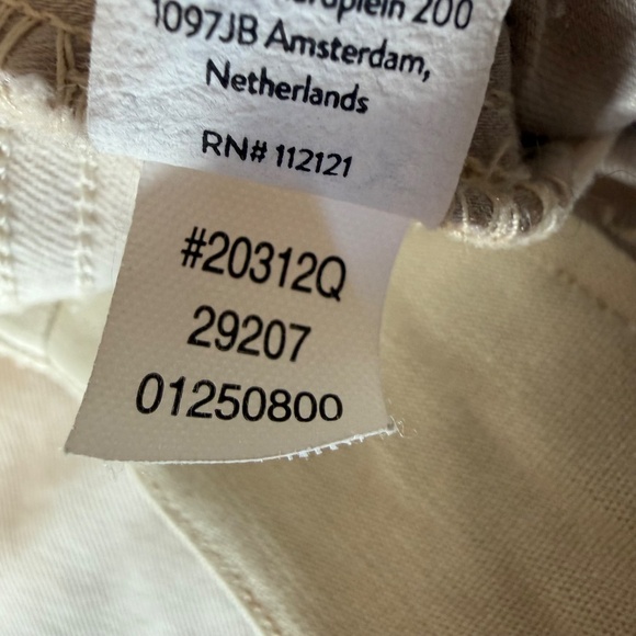 Spanx Twill Crop Wide Leg Pants Womens SP Small Petite Beige Cream Pull On - Picture 5 of 9